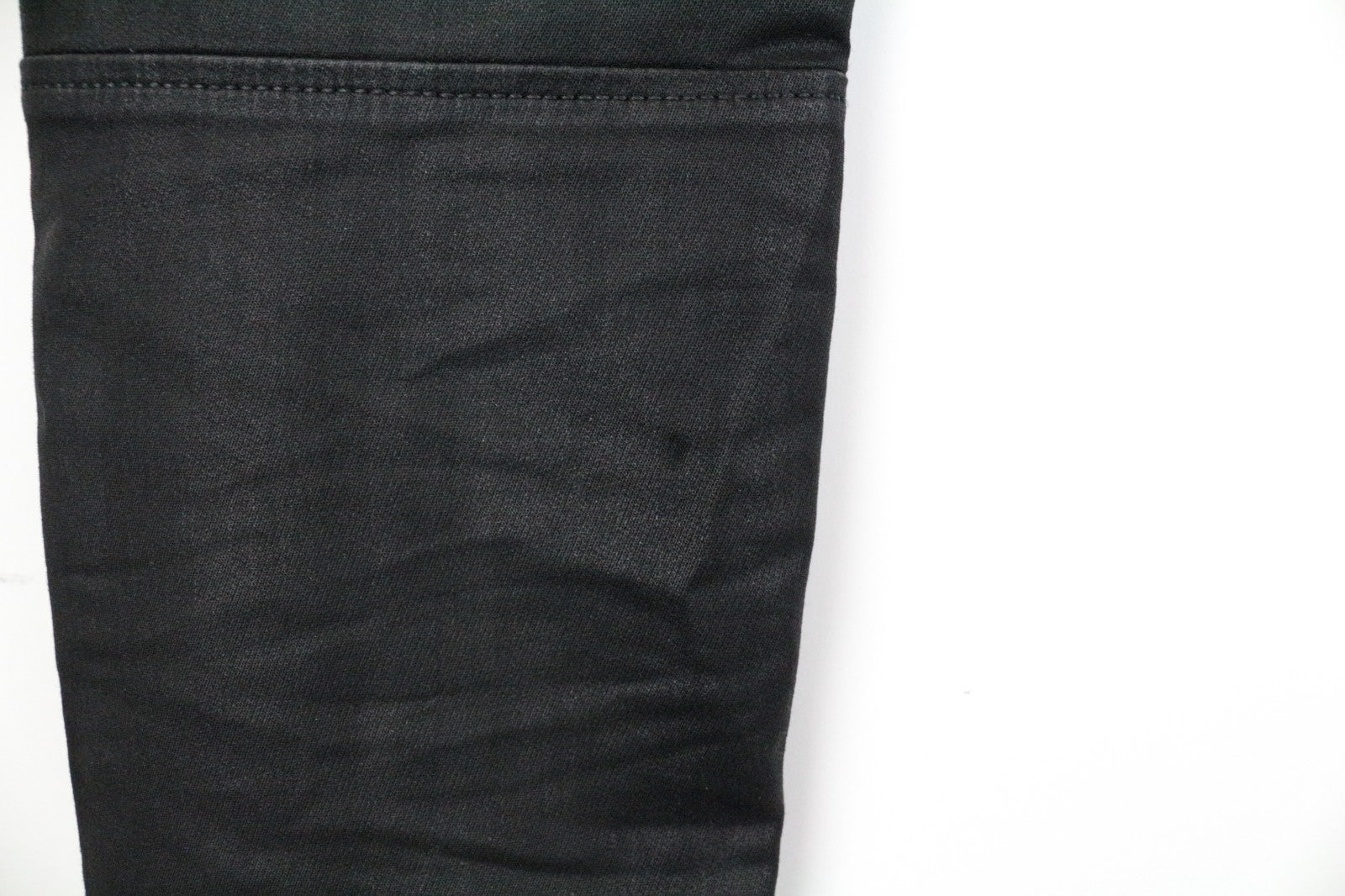 DIESEL D-Ollies 069RK Women Jeans W26 Sweat Jogg Slim Fit Black Stretch Waxed
