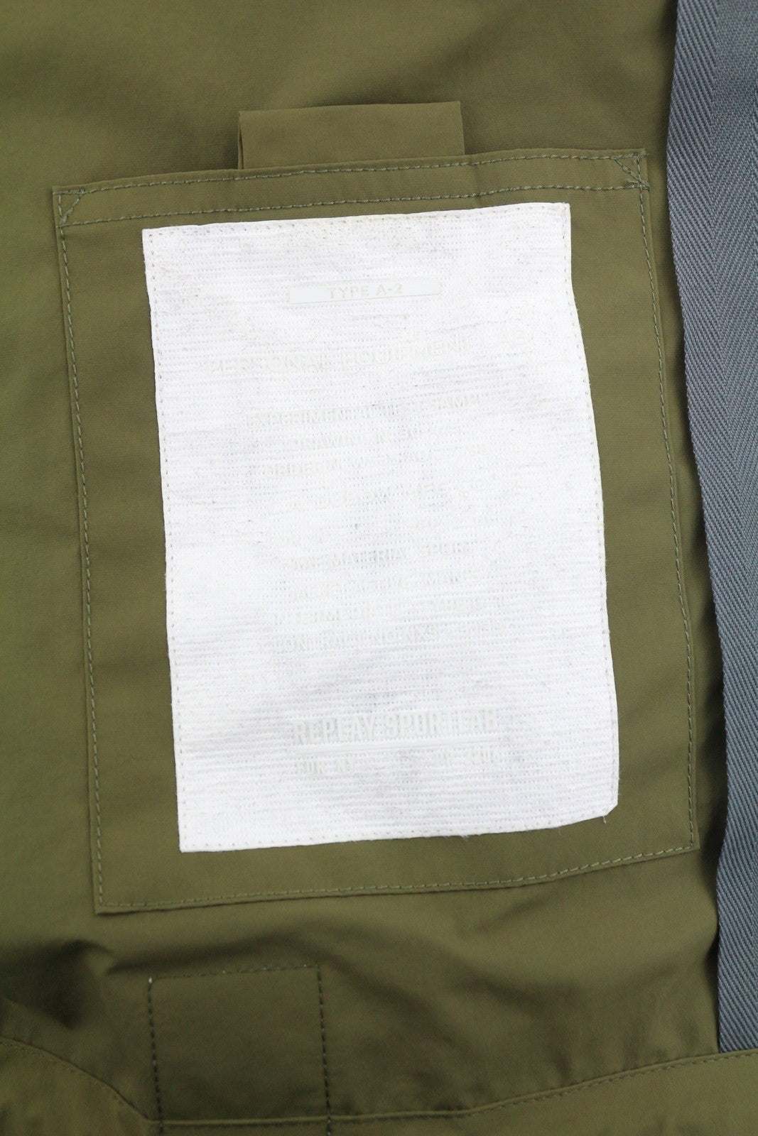 REPLAY M8061 Men Jacket L Khaki Green Full Zip Hooded Unlined Lightweight