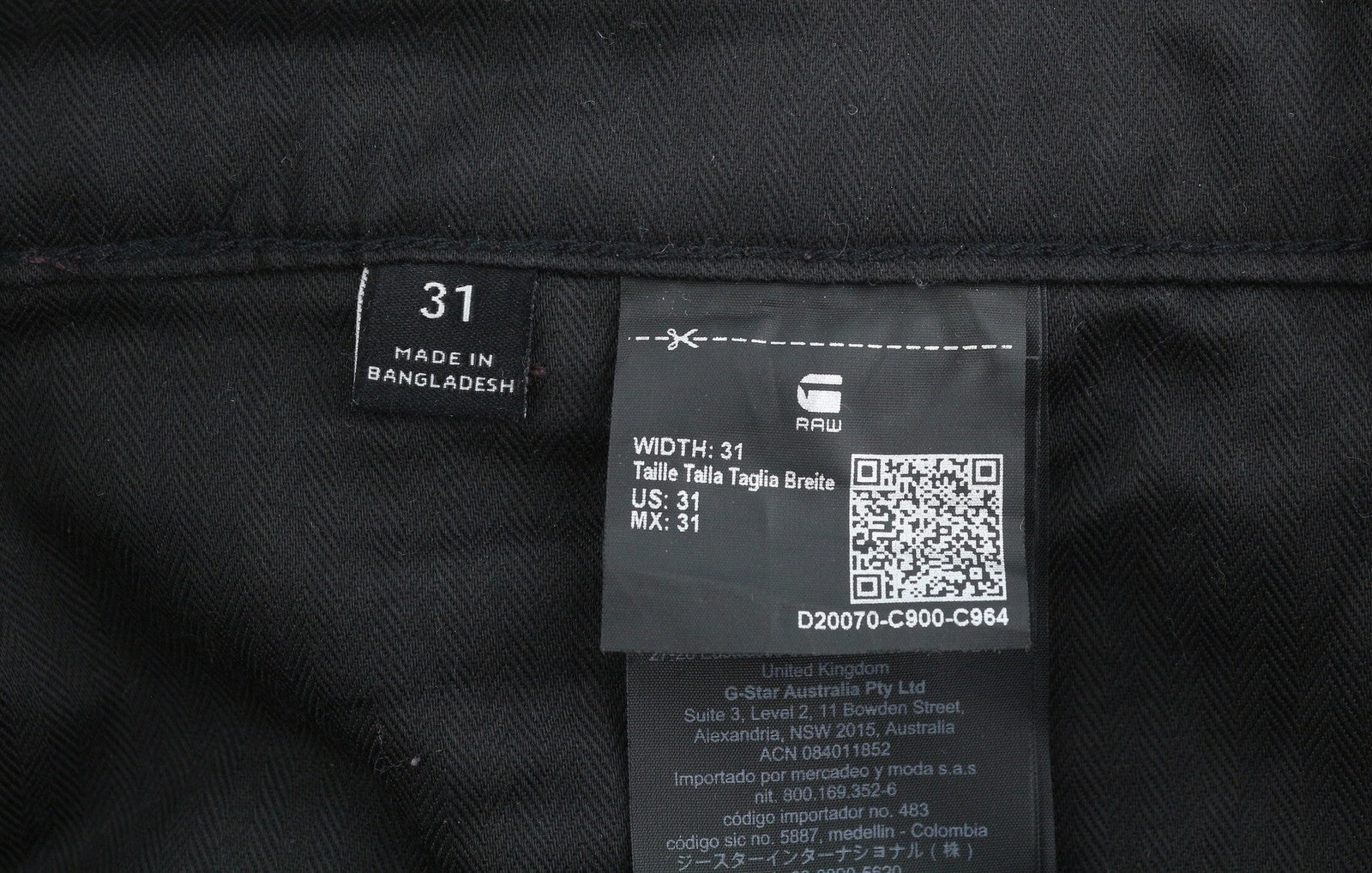 G-STAR Boyfriend Tapered Chino Men Trousers W31 Brown Cropped Zip Fly