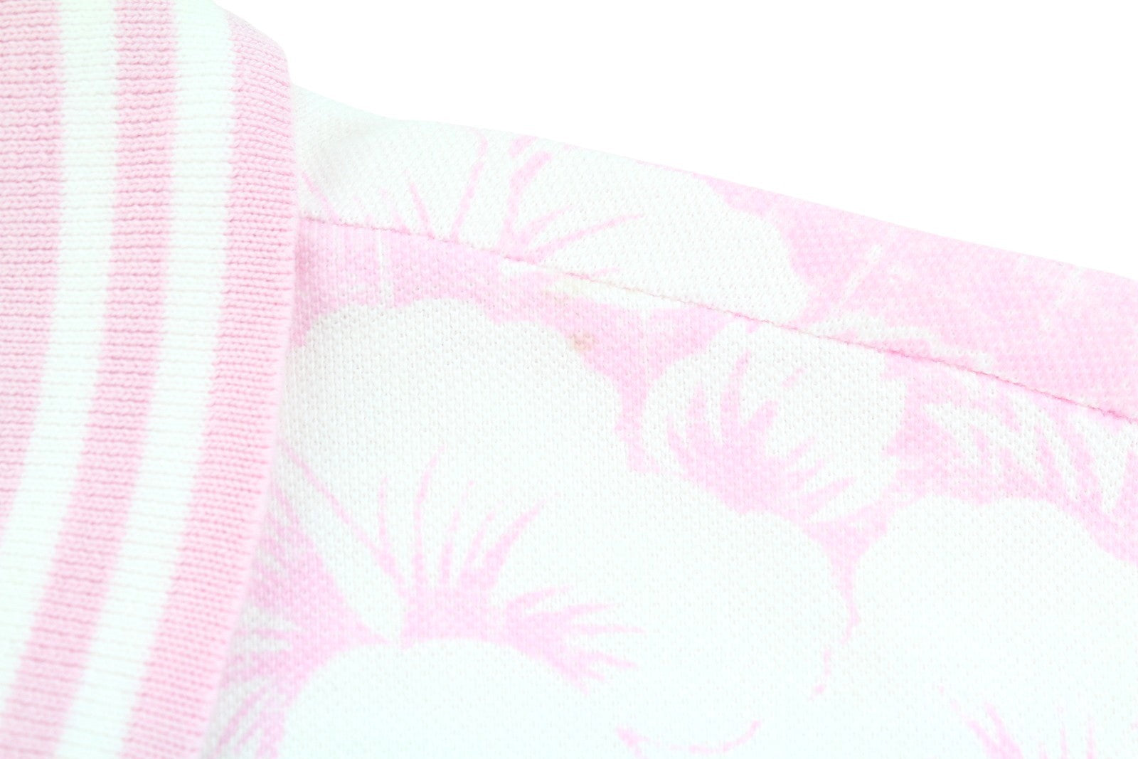 AMERICAN EAGLE OUTFITTERS Men Polos L Pink Floral Pattern Short Sleeves