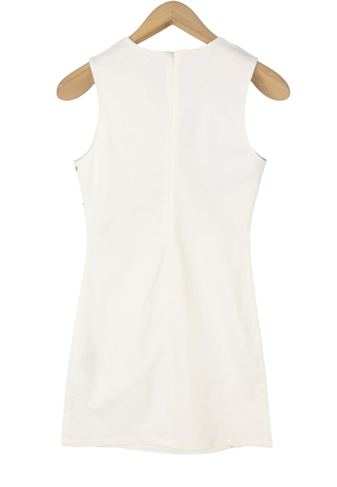 DESIGUAL Audrey Women Dress XS White Floral Pattern Mini Sleeveless