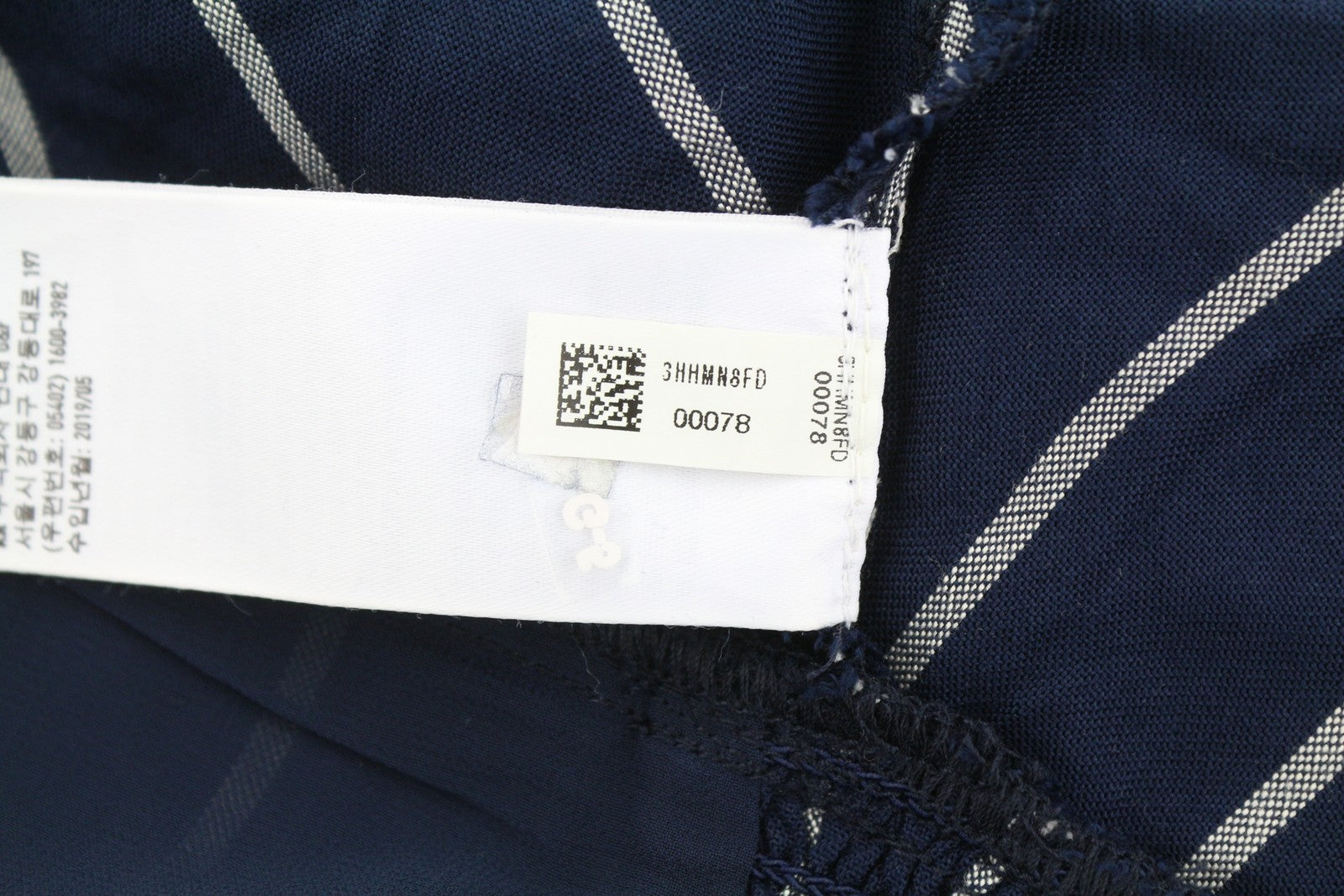 AMERICAN EAGLE OUTFITTERS Women Blouse XL Dark Blue Striped Short Sleeved