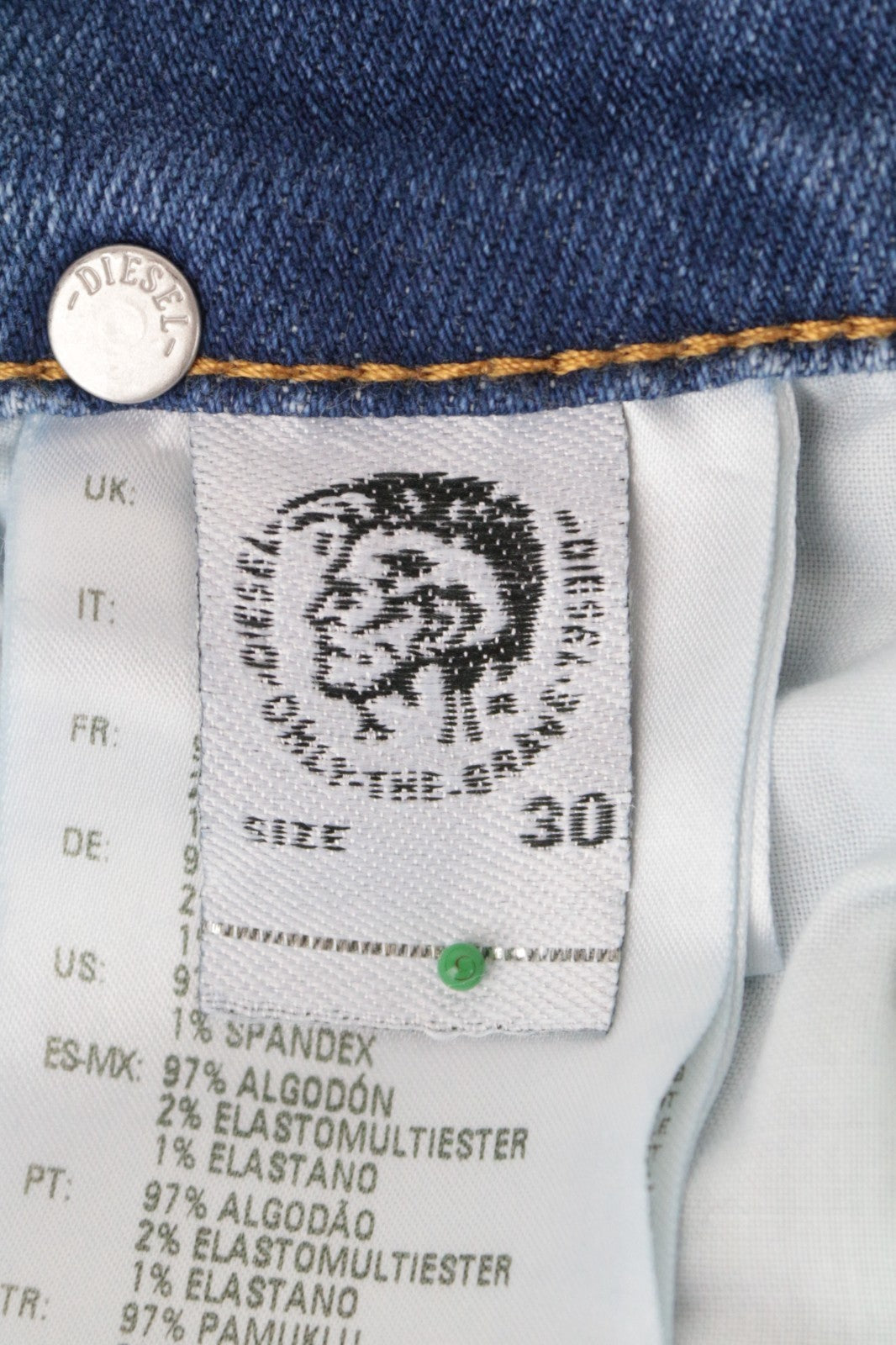 DIESEL D-Rifty 083AX Women Jeans W30/L30 Slim Fit Washed Blue Cotton Stretch