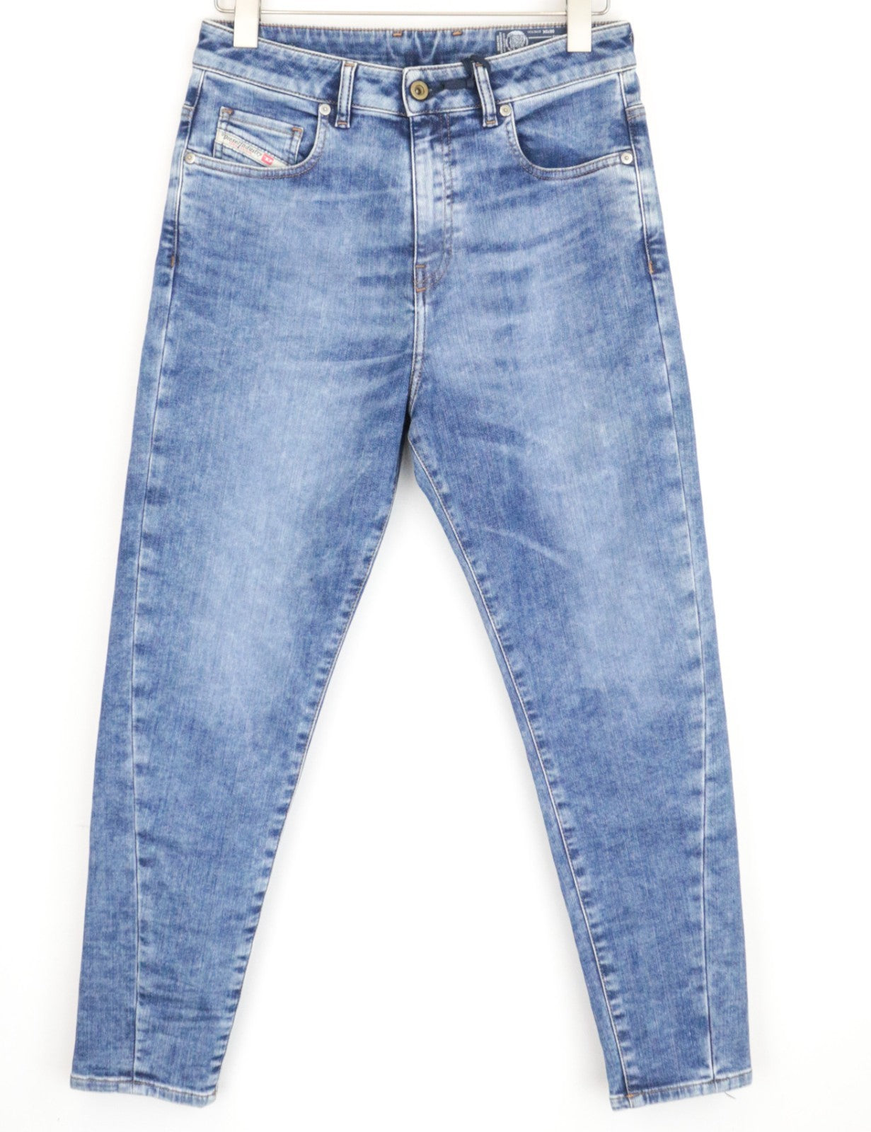 DIESEL Candys-T 0870K Women Jeans W27 Regular Fit Washed Cotton Stretch Blue