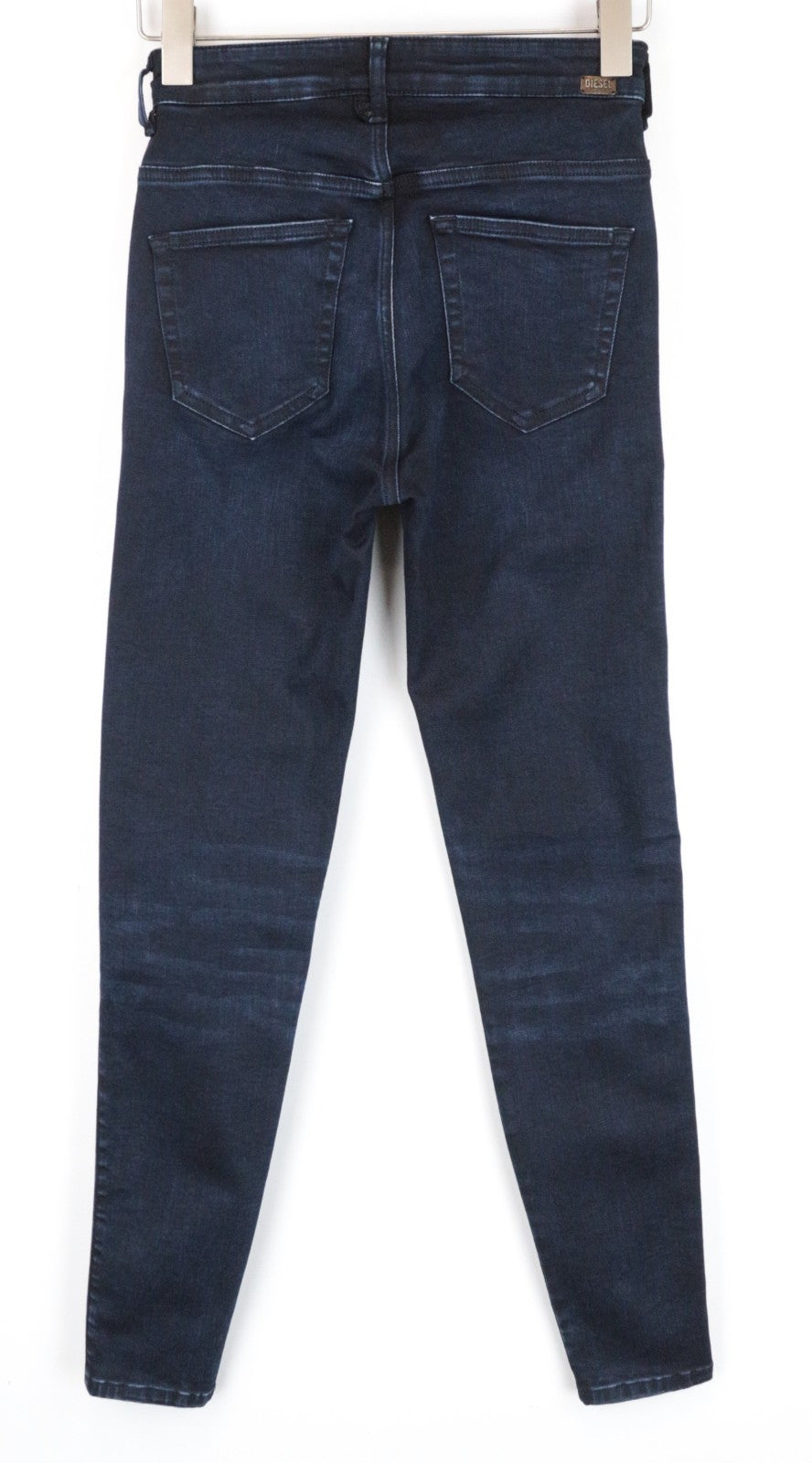 DIESEL Slandy-High 082AU Women Jeans W25/L32 Super Skinny Dark Blue Stretch