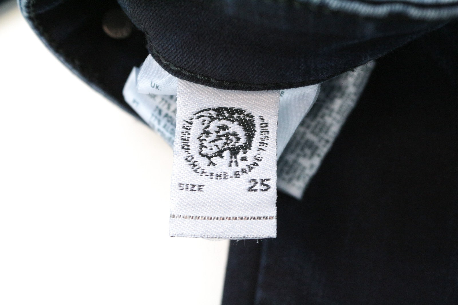 DIESEL Slandy-High 082AU Women Jeans W25/L32 Super Skinny Dark Blue Stretch