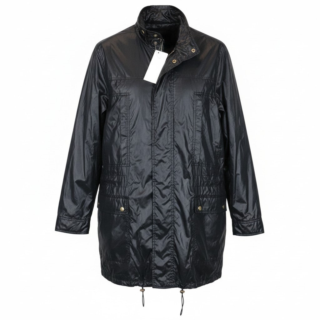 RICHMOND Men Jacket 48 M Navy Single-Breasted Long Sleeved Lightweight Zipped