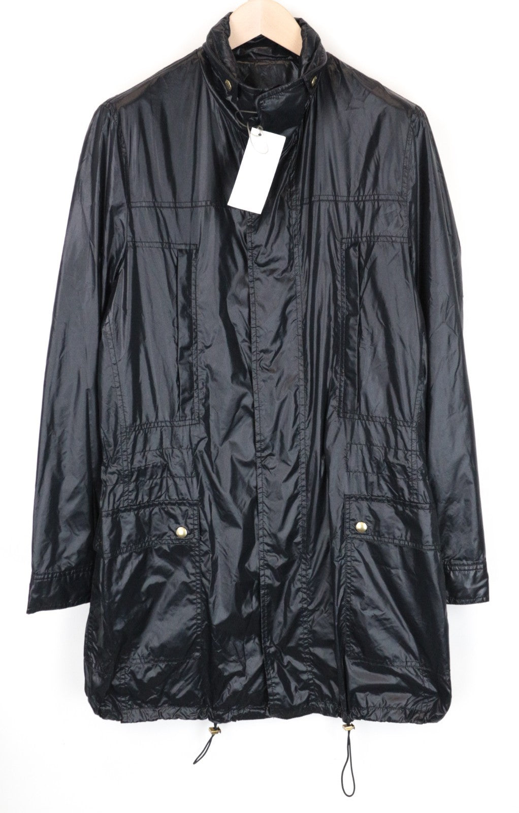 RICHMOND Men Jacket 48 M Navy Single-Breasted Long Sleeved Lightweight Zipped