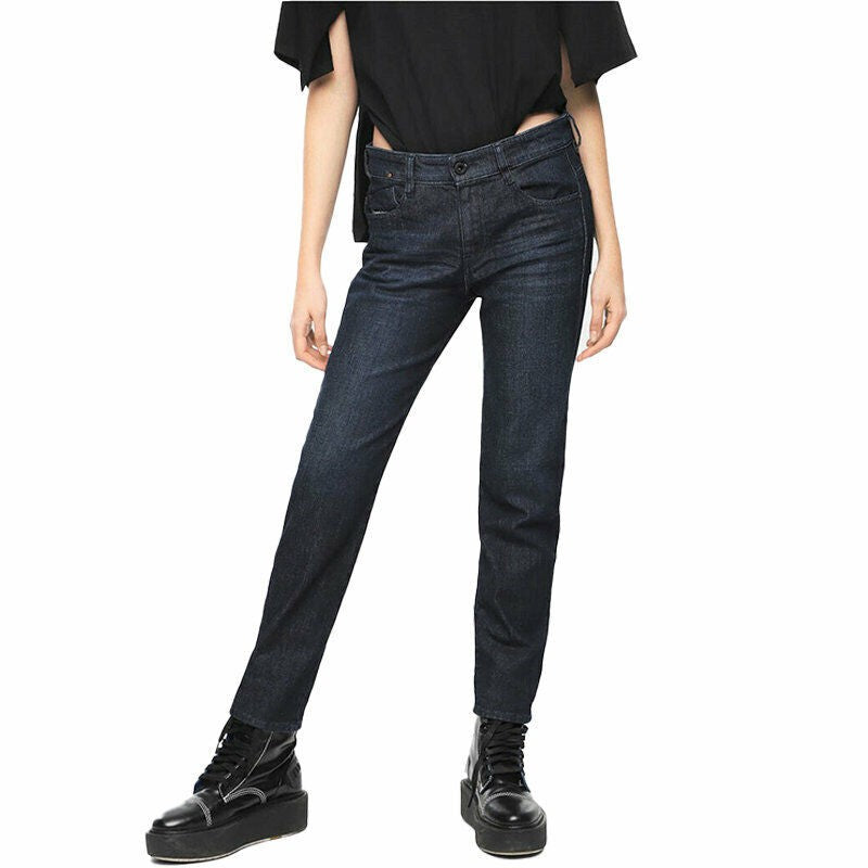 DIESEL D-Rifty 080AK Women Jeans W25/L30 Slim Fit Cotton Stretch Blue Denim