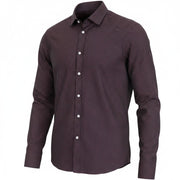RICHMOND Men Shirt M/L Black Pure Cotton Dot Patterned Long Sleeved Button-Up