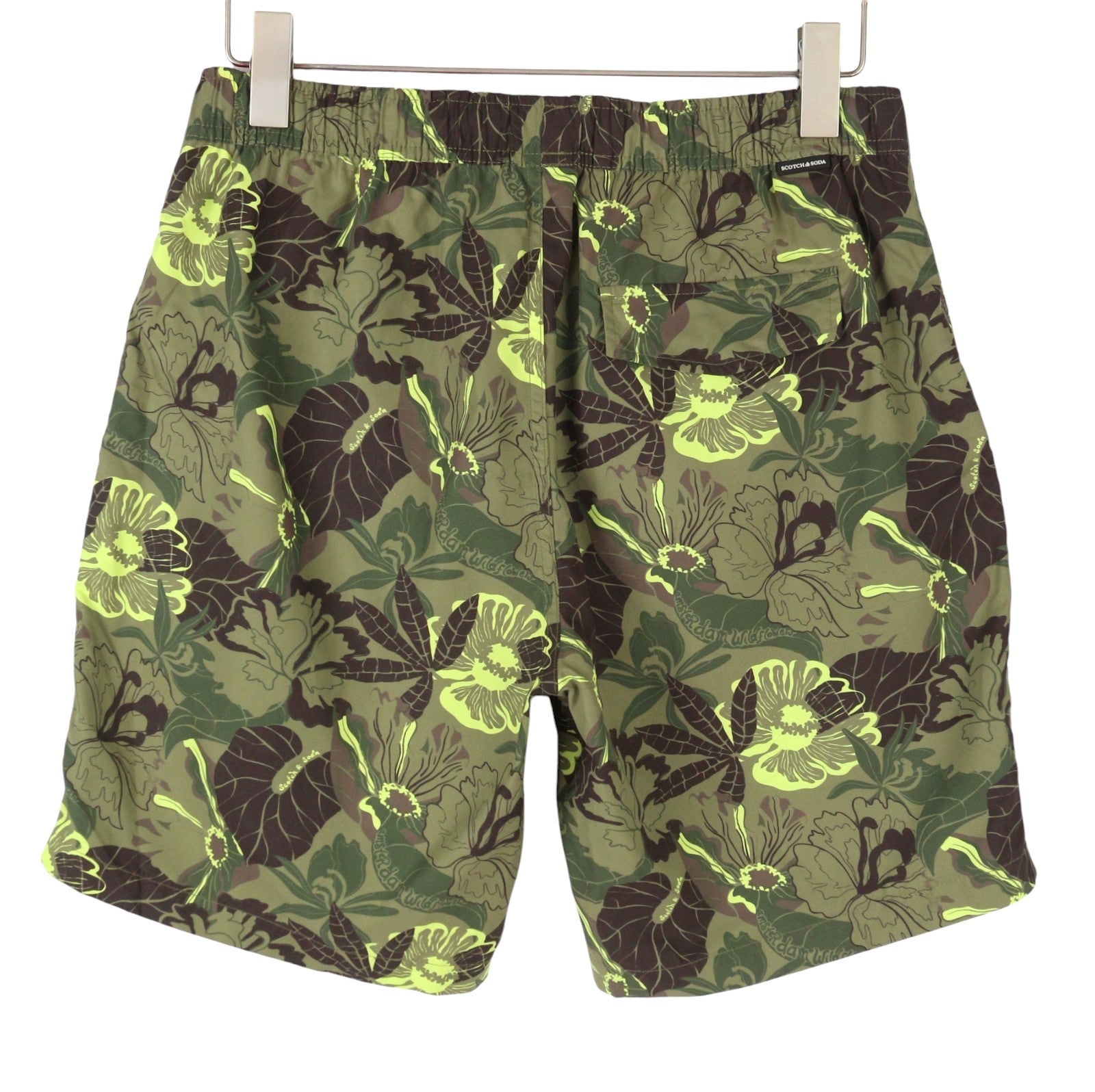 SCOTCH & SODA Men Swimwear W31 Camouflage Floral Print Drawstring Waist