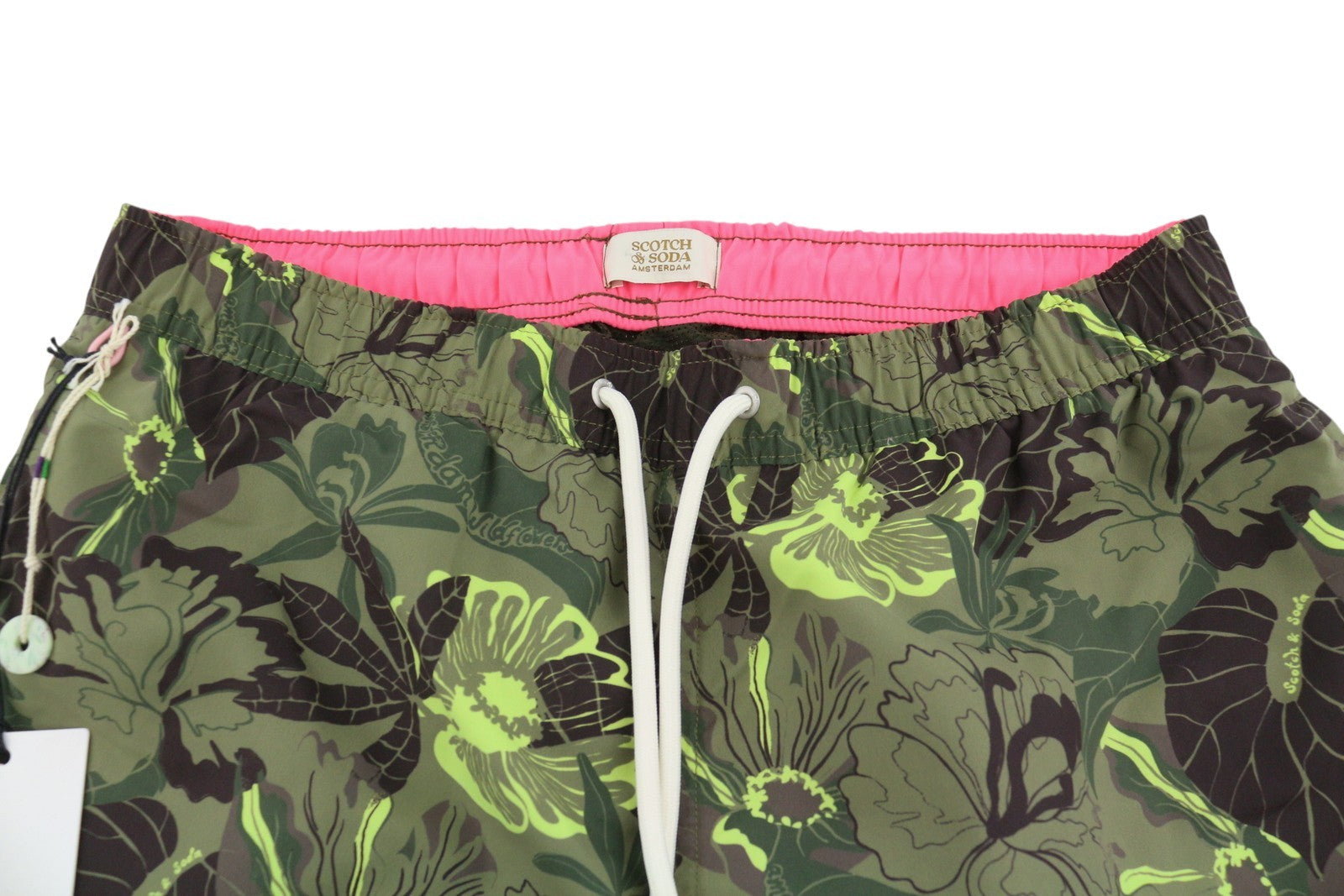 SCOTCH & SODA Men Swimwear W31 Camouflage Floral Print Drawstring Waist