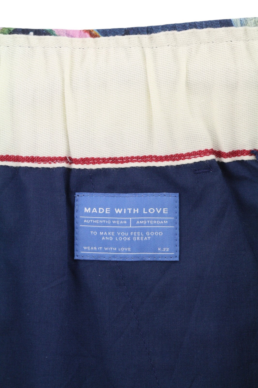 SCOTCH & SODA Men Shorts M W30 Blue Patterned Relaxed Drawstring Waist Tencel