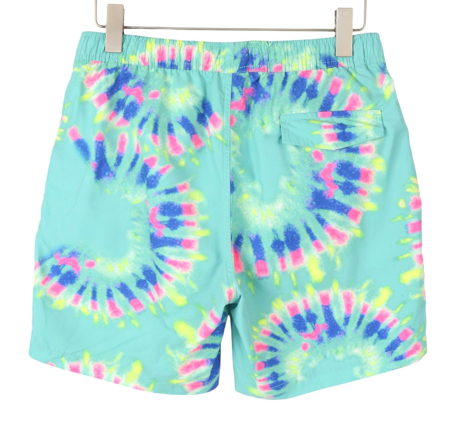 SCOTCH & SODA Men Swimwear W30 Blue Mint Flower Tie Dye Pattern Drawstring Waist