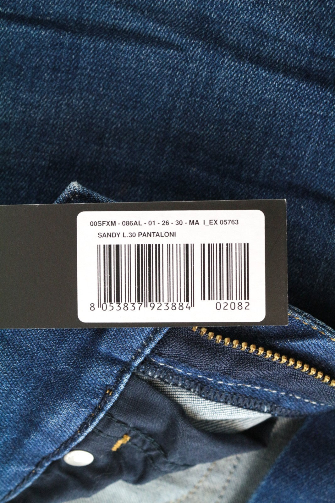 DIESEL Sandy 086AL Women Jeans W26/L30 Slim Straight Washed Blue Cotton Stretch
