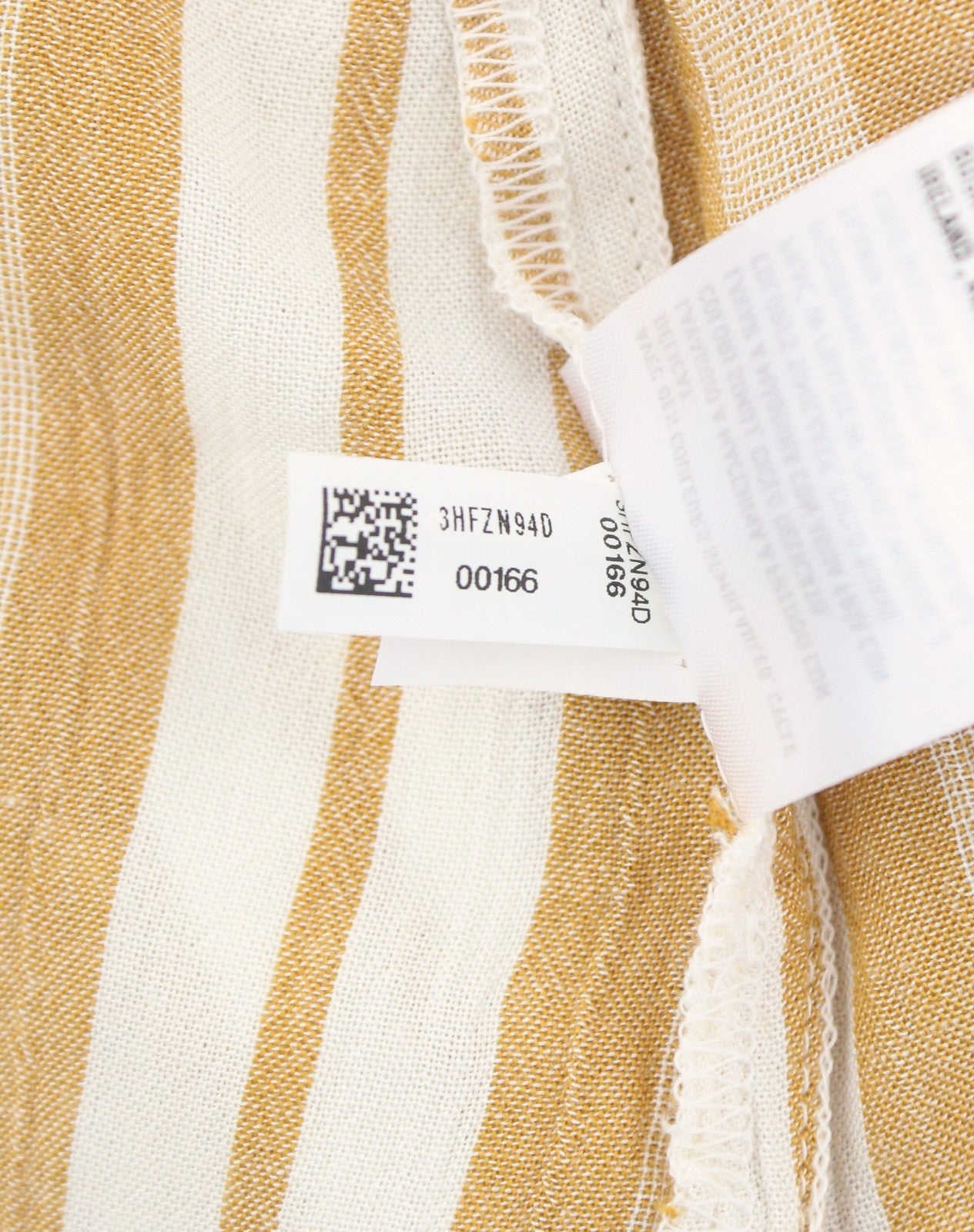 AMERICAN EAGLE OUTFITTERS Women T-Shirt M Beige Stripe V-Neck Sleeveless