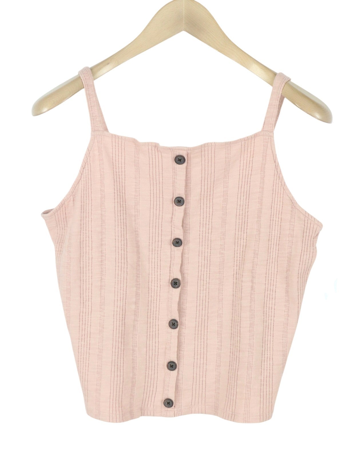 AMERICAN EAGLE OUTFITTERS Women T-Shirt XL Ribbed Round Collar Sleeveless 2PC