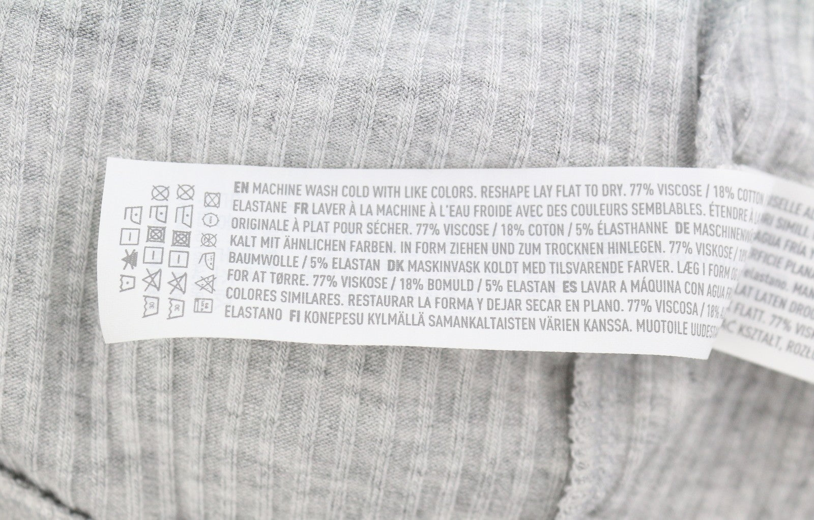 AERIE Sleepwear Women Shorts S Melange Grey Ribbed Stretch Pyjama 2PC
