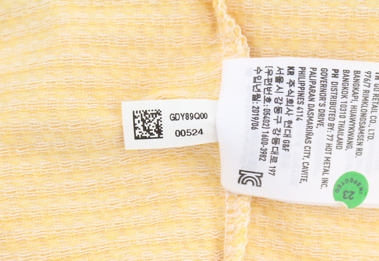 AMERICAN EAGLE OUTFITTERS Women T-Shirt XS Yellow Plaid Crew Neck Short Sleeve