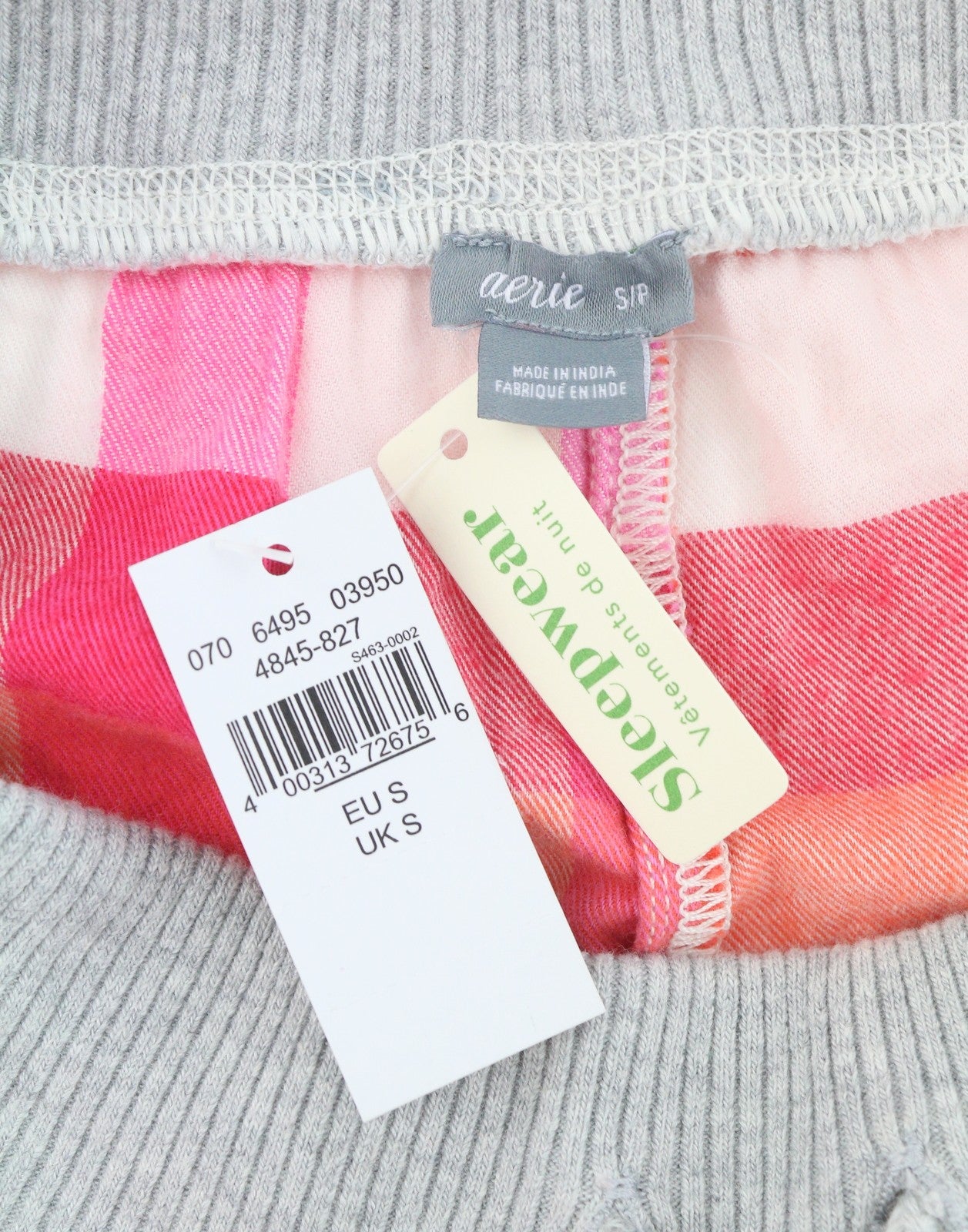 AERIE Sleepwear Women Shorts S Colourful Plaid Flannel Drawstring Waist