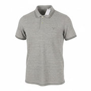 AMERICAN EAGLE OUTFITTERS Slim Fit Men Polos L Grey Melange Short Sleeved