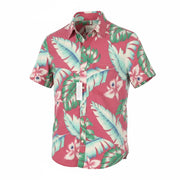 AMERICAN EAGLE OUTFITTERS Flex Men Shirt S Multicolour Leaf Print Short Sleeve