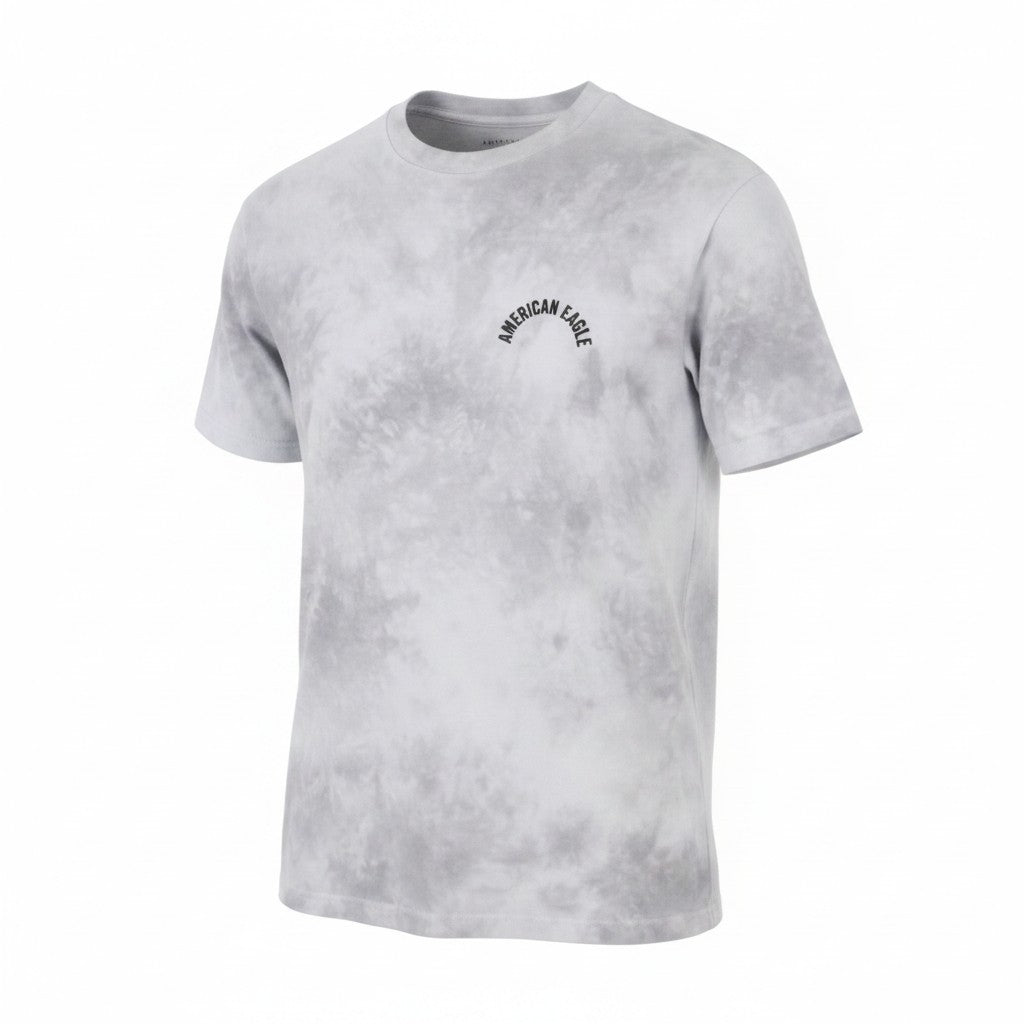 AMERICAN EAGLE OUTFITTERS Super Soft Standard Fit Men T-Shirt S Grey Tie-Dye