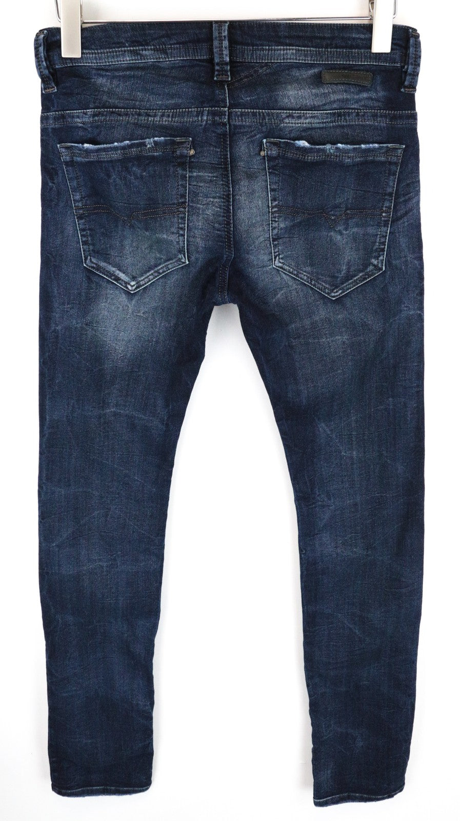DIESEL Thavar-NE R060S Men Jeans W28 Sweat Jogg Slim Wash Cotton Stretch Blue
