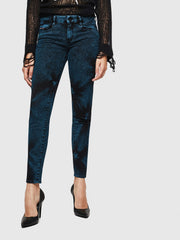DIESEL D-Ollies-SP-NE 084AF Women Jeans W26 Sweat Jogg Slim Fit Blue Stretch