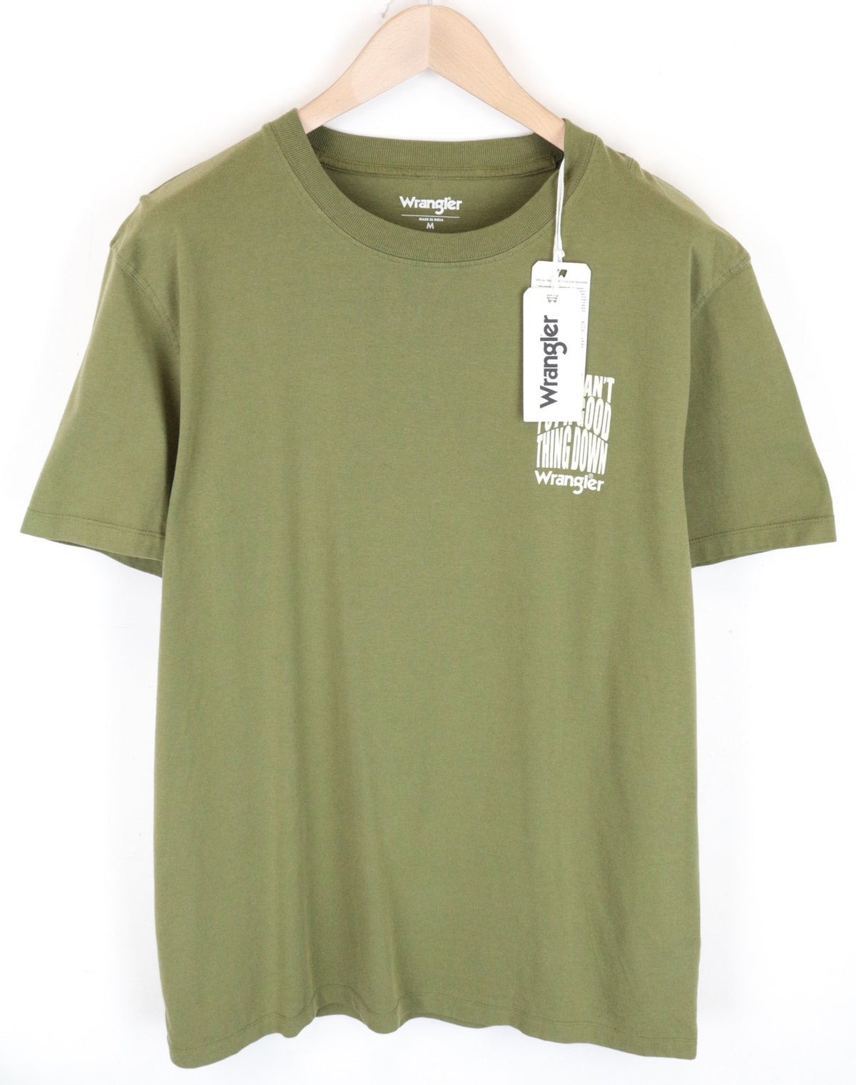 Grünes Twill-T-Shirt