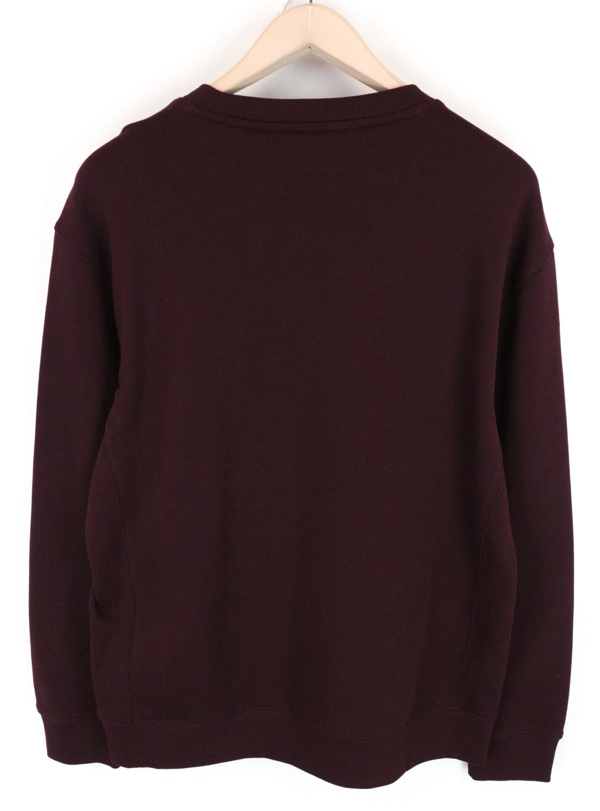 LEE Men Sweatshirt M Casual Long Sleeved Pull On Purple Pure Cotton