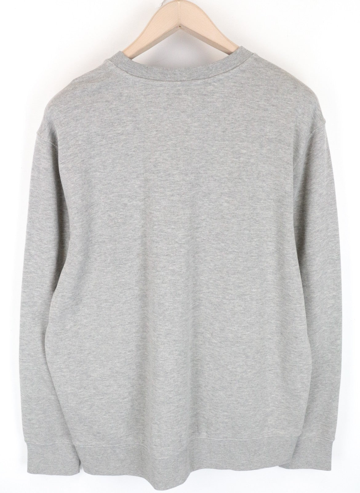 WRANGLER Men Sweatshirt M Grey Cotton Blend Long Sleeved Pull On Casual