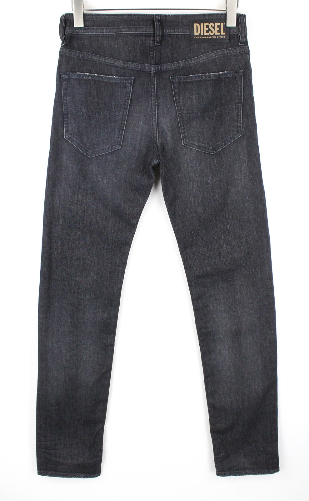 DIESEL Buster 082AS Men Jeans W28/L32 Grey Buttoned Stretch Regular Slim Tapered