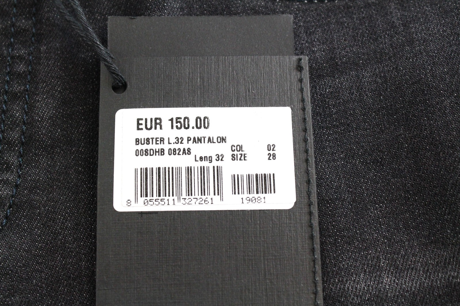 DIESEL Buster 082AS Men Jeans W28/L32 Grey Buttoned Stretch Regular Slim Tapered