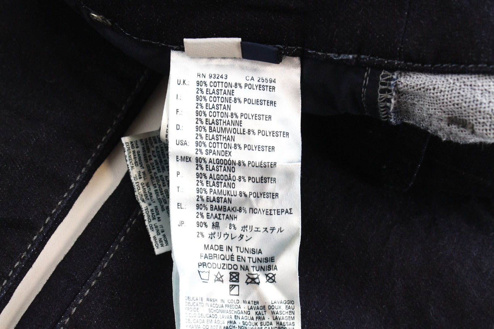 DIESEL Grupee-NE 0600V Women Jeans W25 Jogg Sweat Dark Blue Slim Skinny Zipped