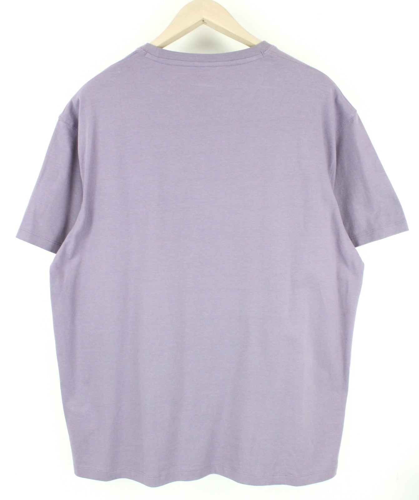 WRANGLER Men T-Shirt M Purple Sage Slogan Graphic Print Crew Neck Jersey Cotton