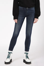 DIESEL Slandy 0681G Women Jeans W26/L30 Super Slim Skinny Fit Blue Stretch