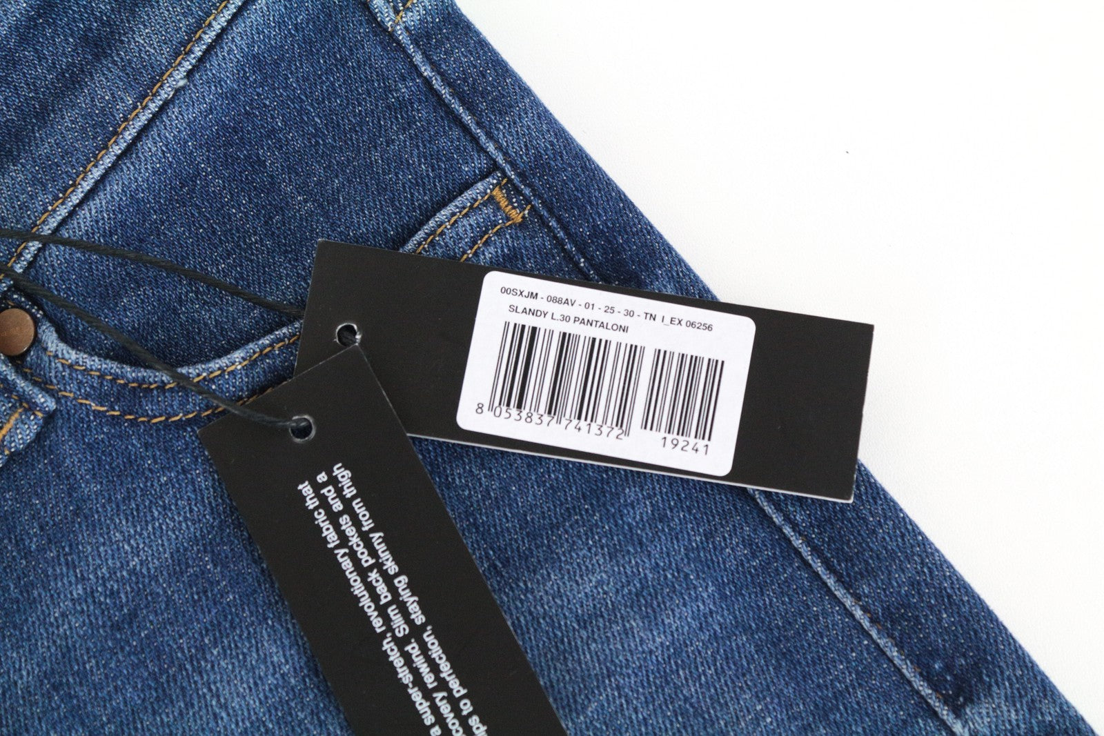 DIESEL Slandy 088AV Women Jeans W25/L30 Super Slim Skinny Blue Cotton Stretch