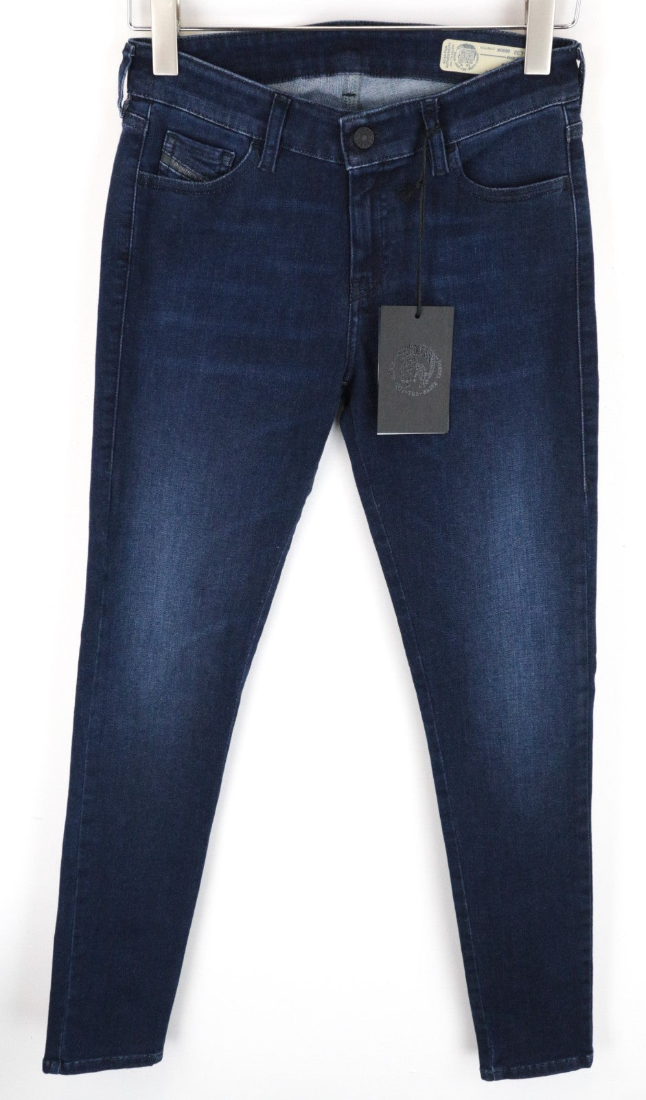 DIESEL Slandy 0890K Women Jeans W31/L32 Super Slim Skinny Dark Blue Stretch