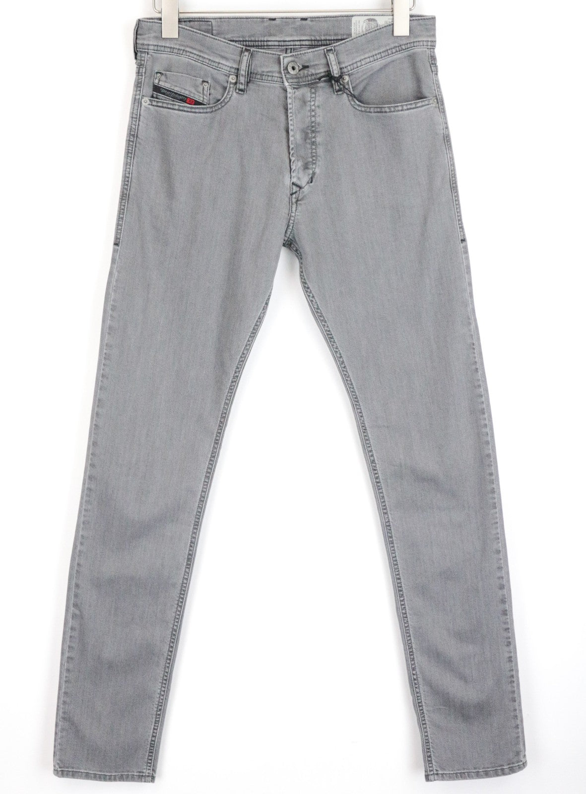 DIESEL Tepphar R18D6 Men Jeans W28/L32 Slim Carrot Fit Grey Cotton Stretch