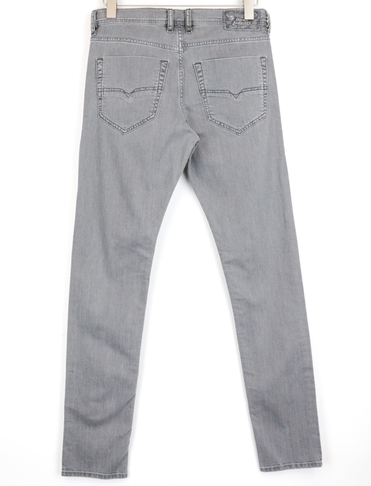 DIESEL Tepphar R18D6 Men Jeans W28/L32 Slim Carrot Fit Grey Cotton Stretch