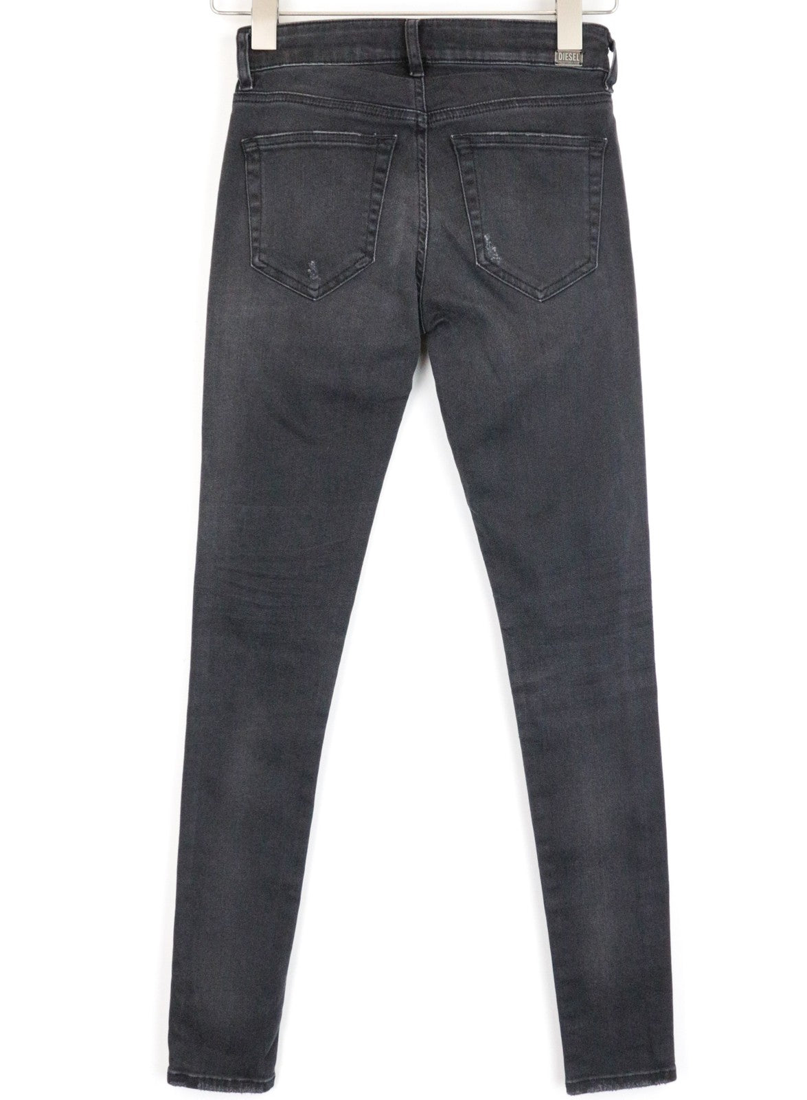 DIESEL Slandy 069GI Women Jeans W25/L32 Super Slim-Skinny Grey Cotton Stretch