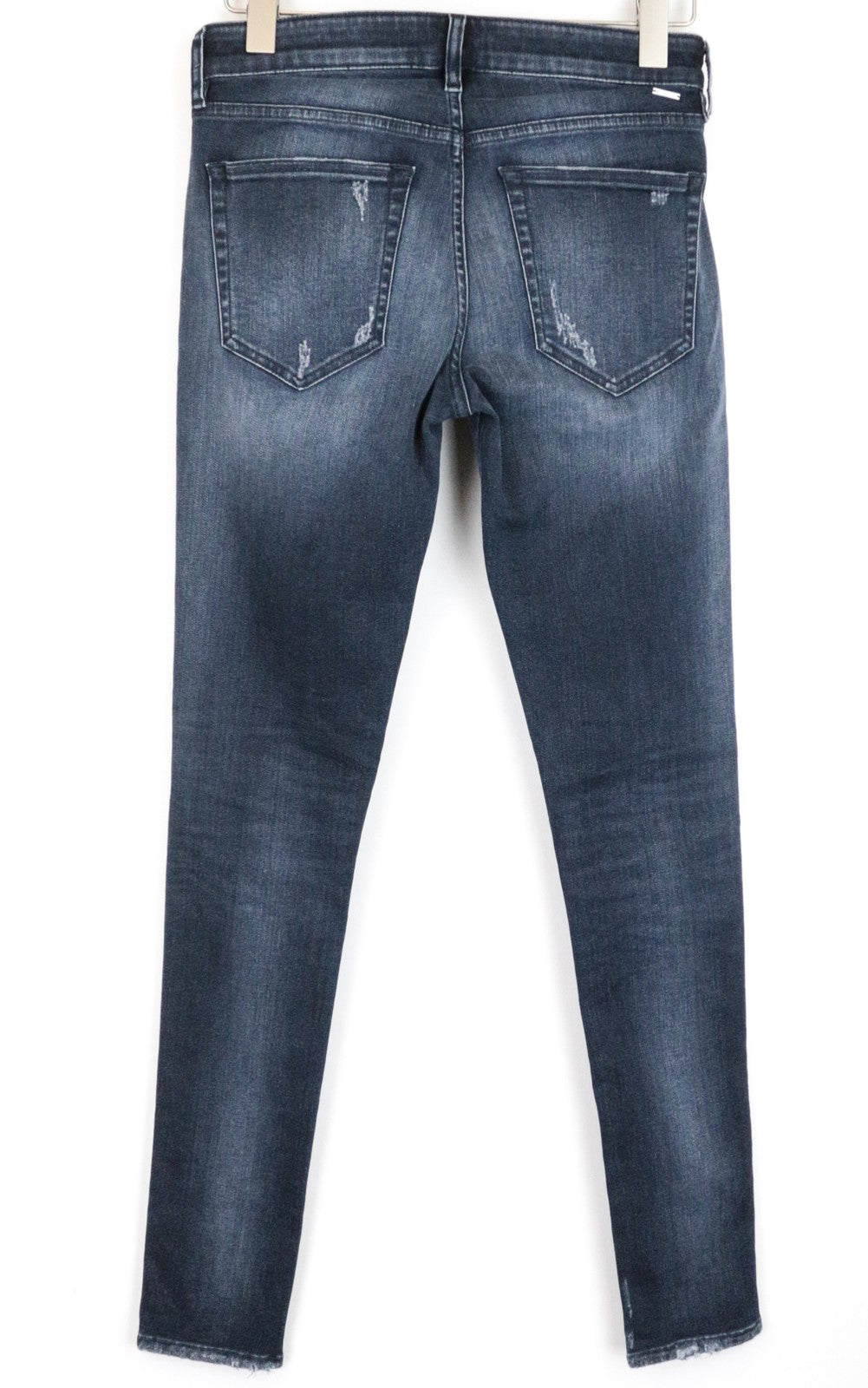 DIESEL Slandy 084ZD Women Jeans W30/L34 Super Slim Skinny Blue Ripped Stretch