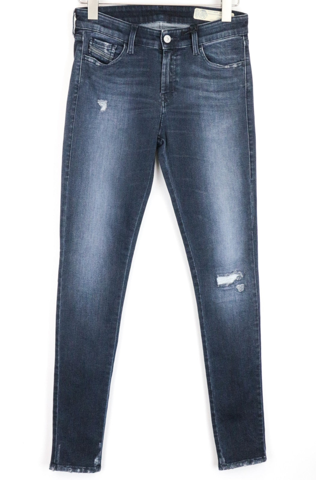 DIESEL Slandy 084ZD Women Jeans W30/L34 Super Slim Skinny Fit Blue Stretch