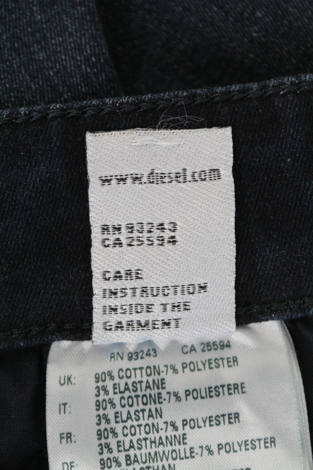 DIESEL Slandy 084ZD Women Jeans W31/L34 Super Slim-Skinny Blue Cotton Stretch