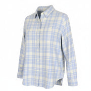 LEE Men Shirt S Blue Pure Cotton Checked Long Sleeved Button-Up Pocketed