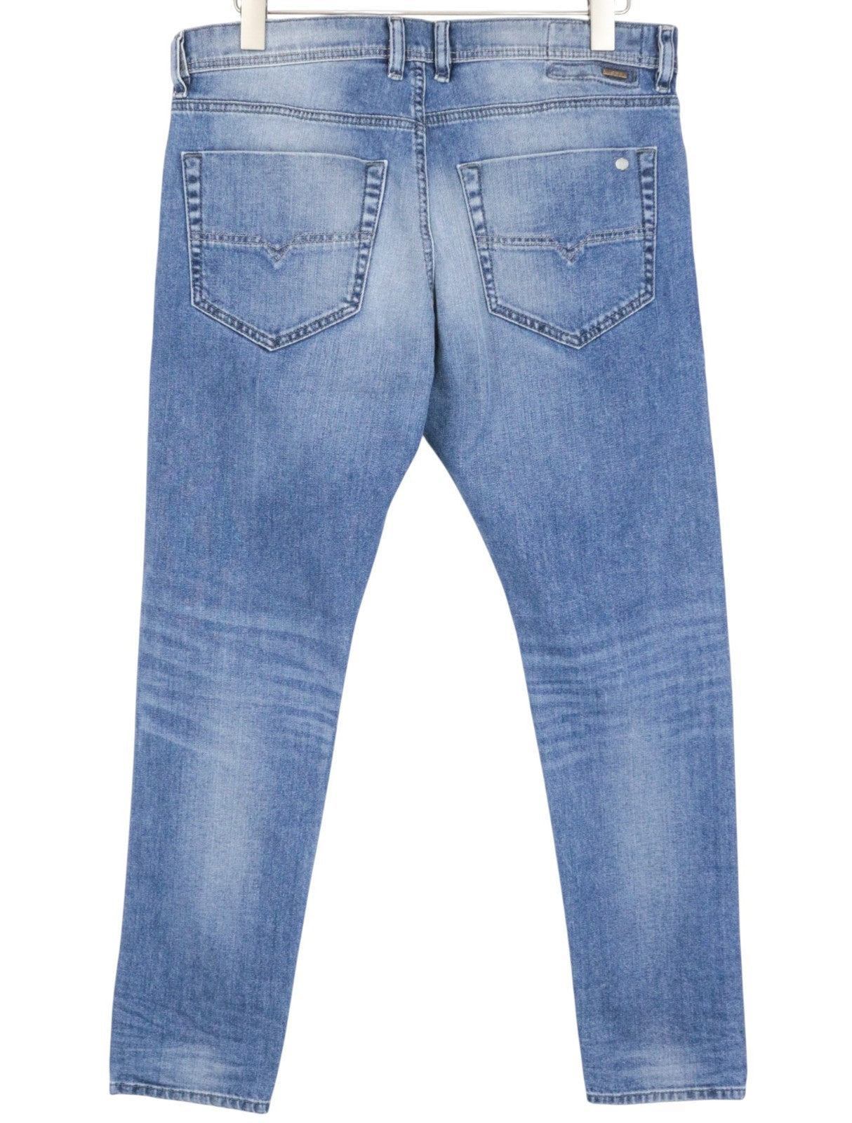 DIESEL Tepphar 0842H Men Jeans W33/L32 Slim Carrot Fit Blue Cotton Stretch
