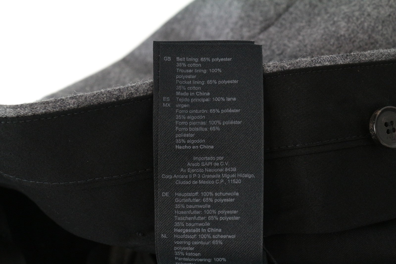 SANDRO Men Trousers 36 W30 Grey Pure Wool Pleated Front Classic Formal