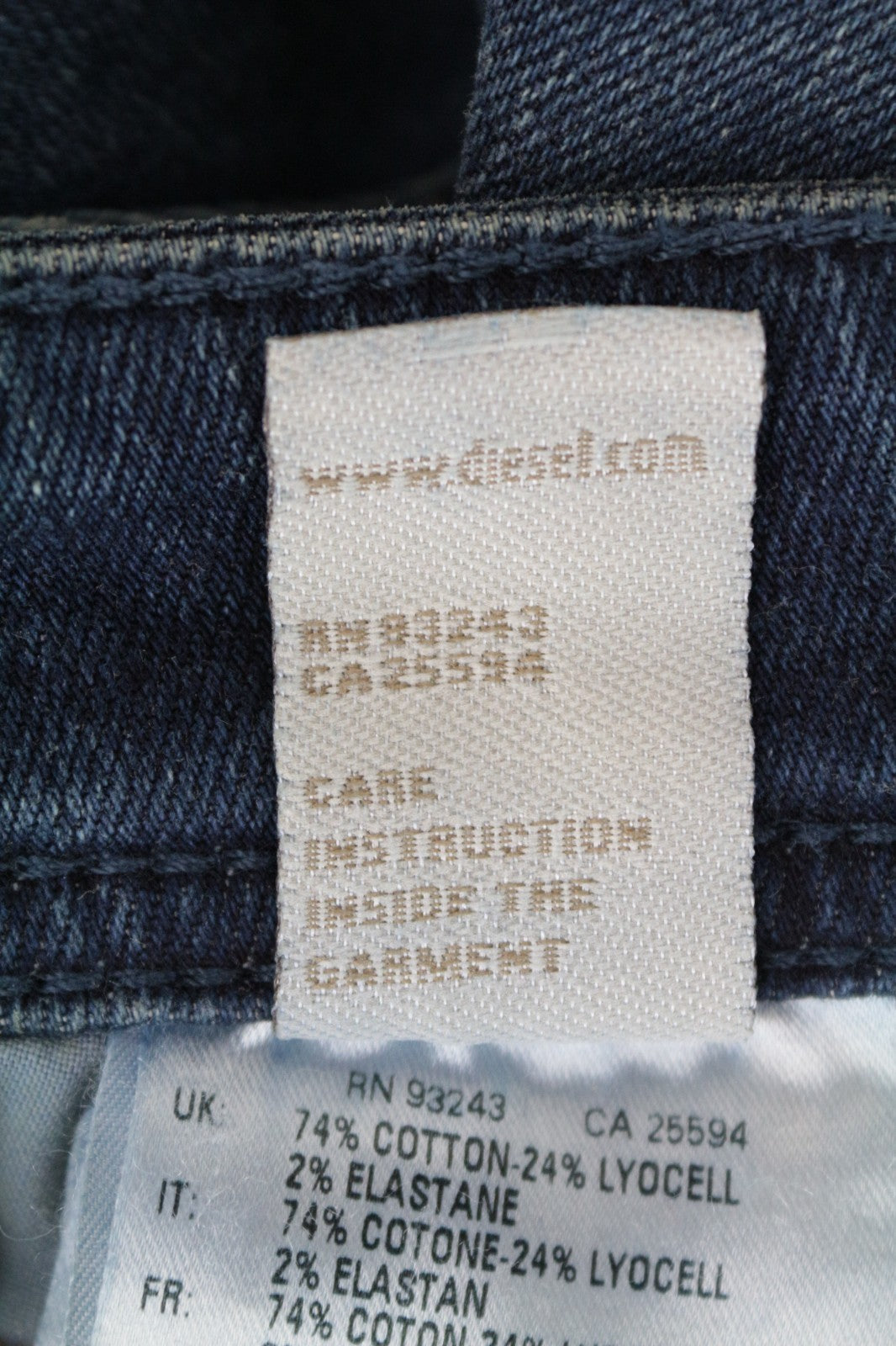 DIESEL Larkee-Beex 084BU Men Jeans W28/L32 Regular Tapered Blue Washed Stretch