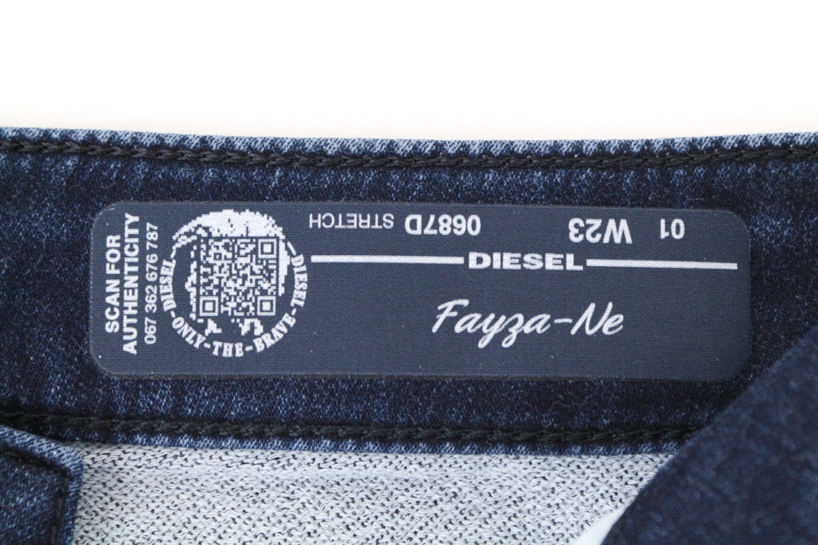 DIESEL Fayza-Ne 0687D Women Jeans W23 Sweat Jogg Boyfriend Blue Cotton Girls